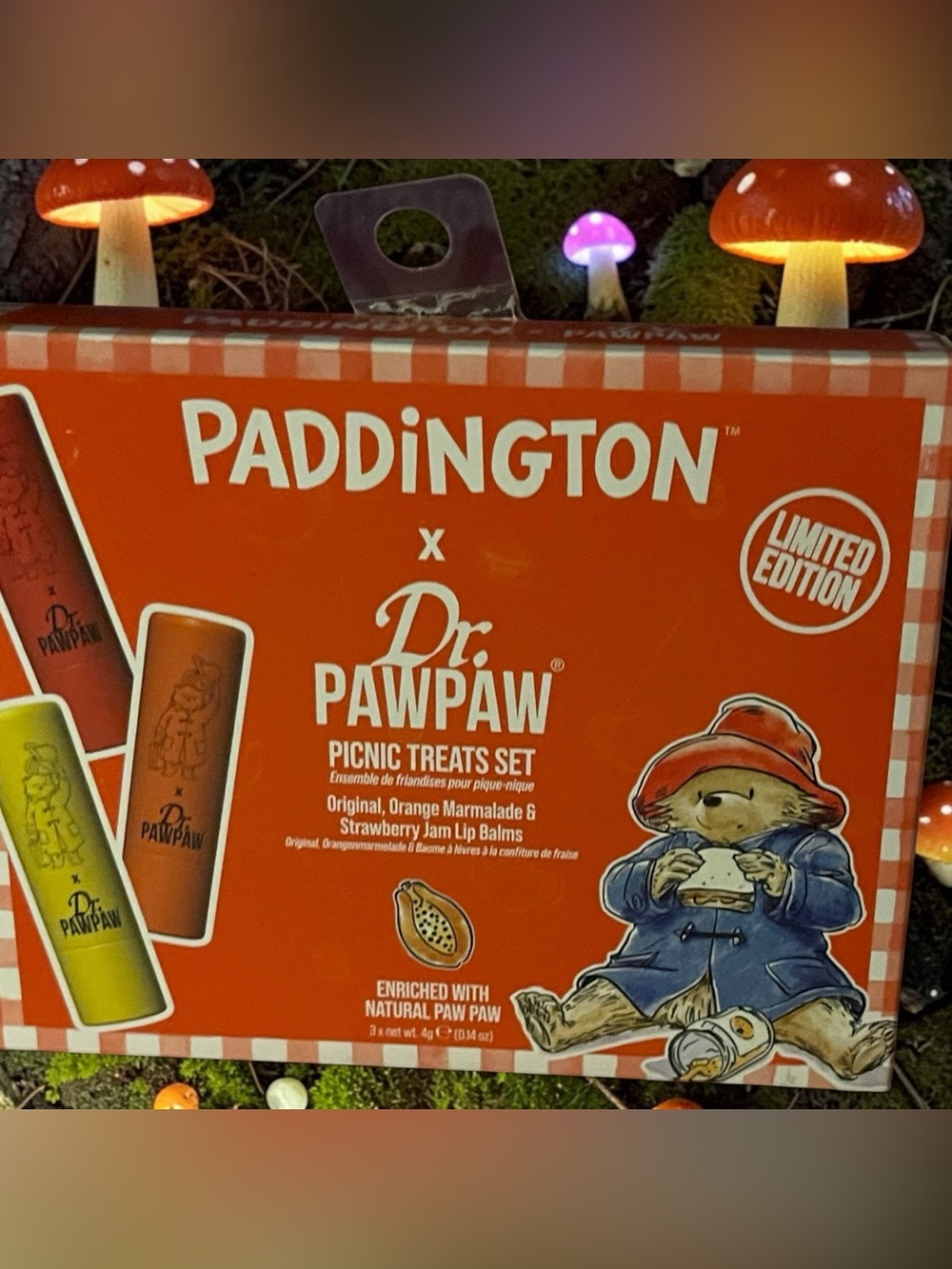 Dr. PAWPAW Paddington Picnic Treats Lip Balm Set - Red, Yellow, Orange - Picture 5 of 7